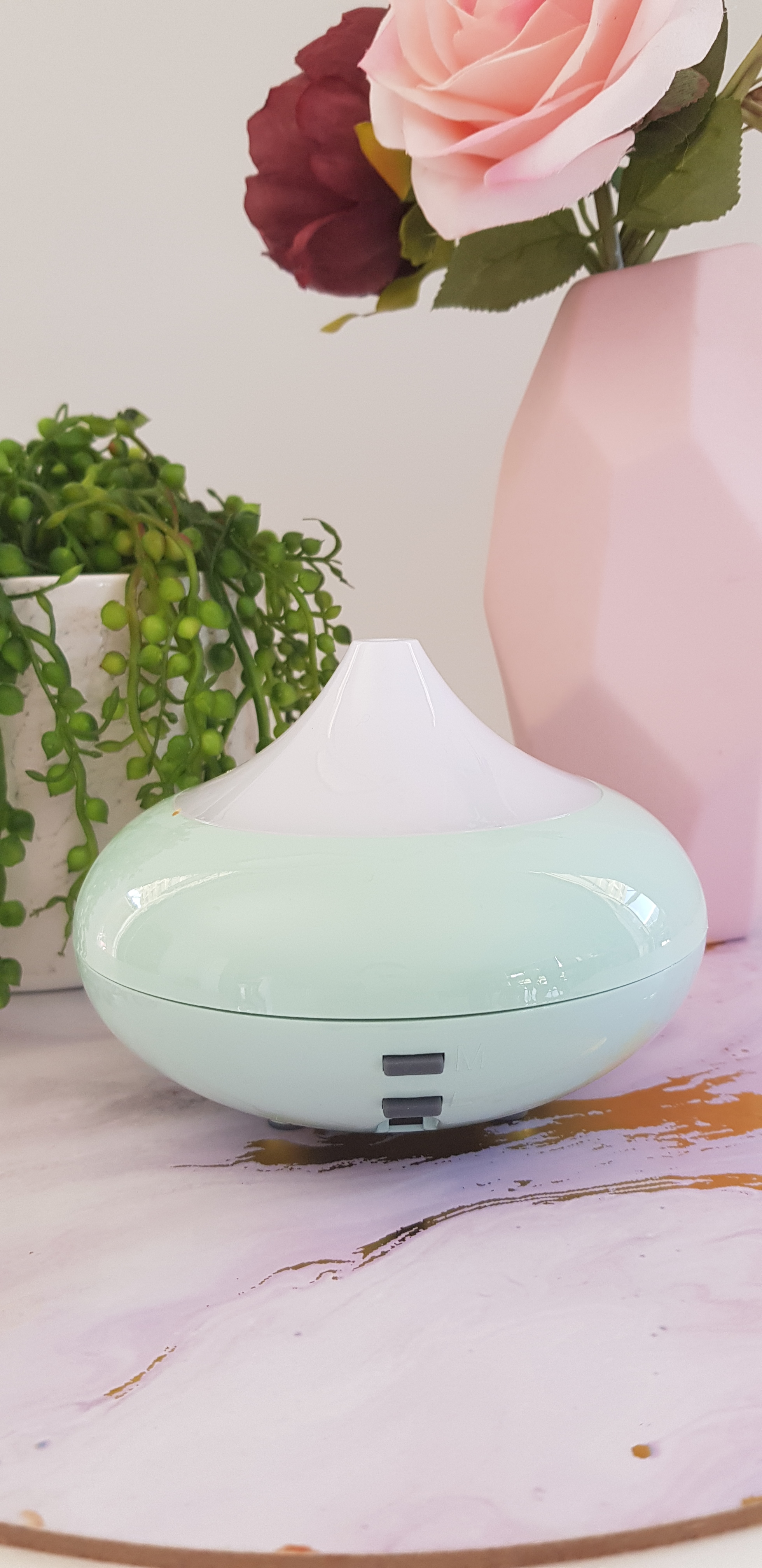 Earth and Soul Aroma Diffuser Led X AQUA BLUE / MINT GREEN Pretty