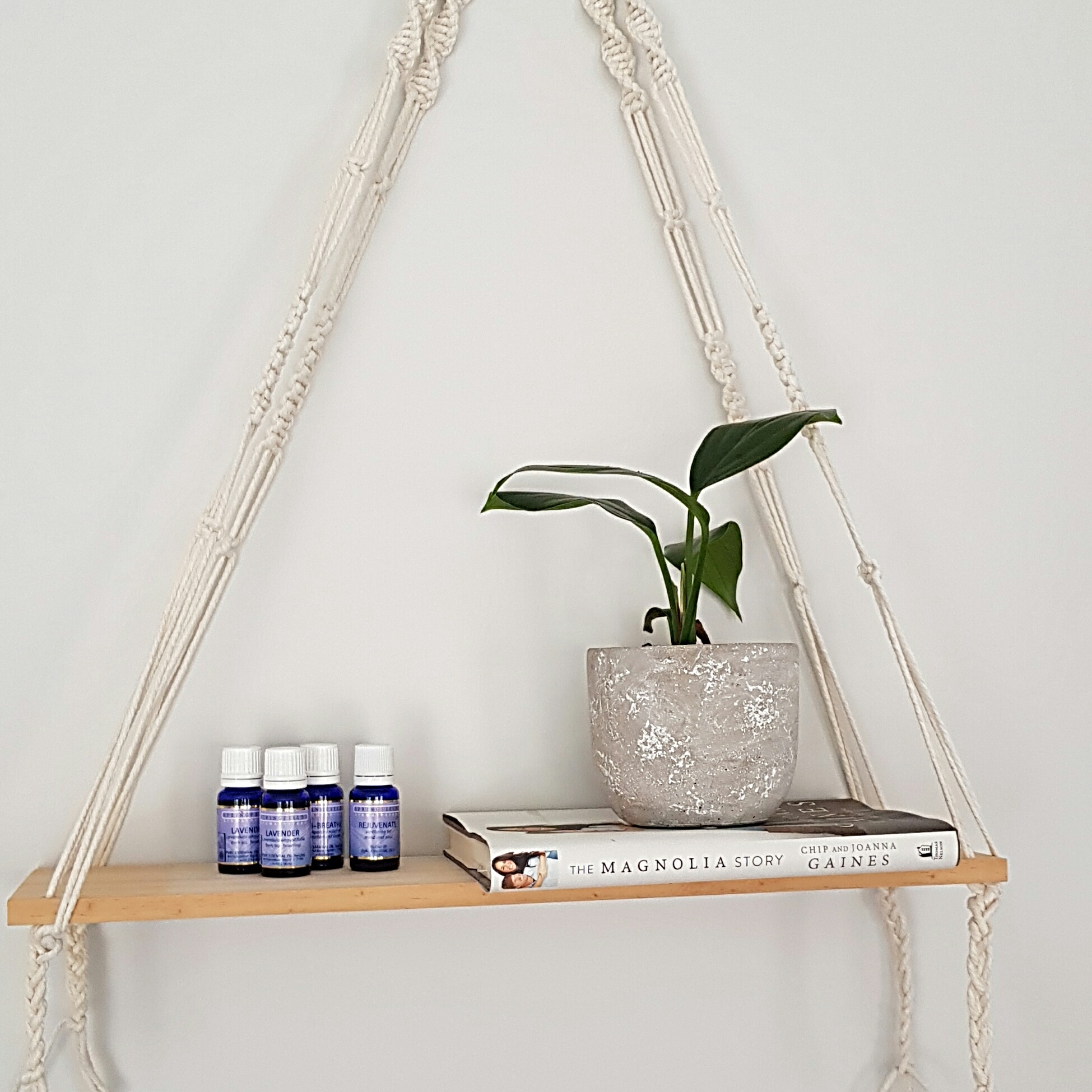 Macrame Wooden Shelf Pretty Unique