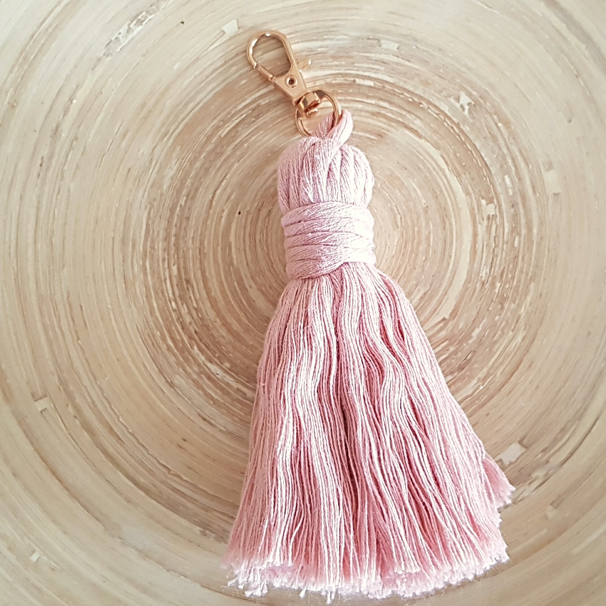Blush Tassel Keyring Pretty Unique