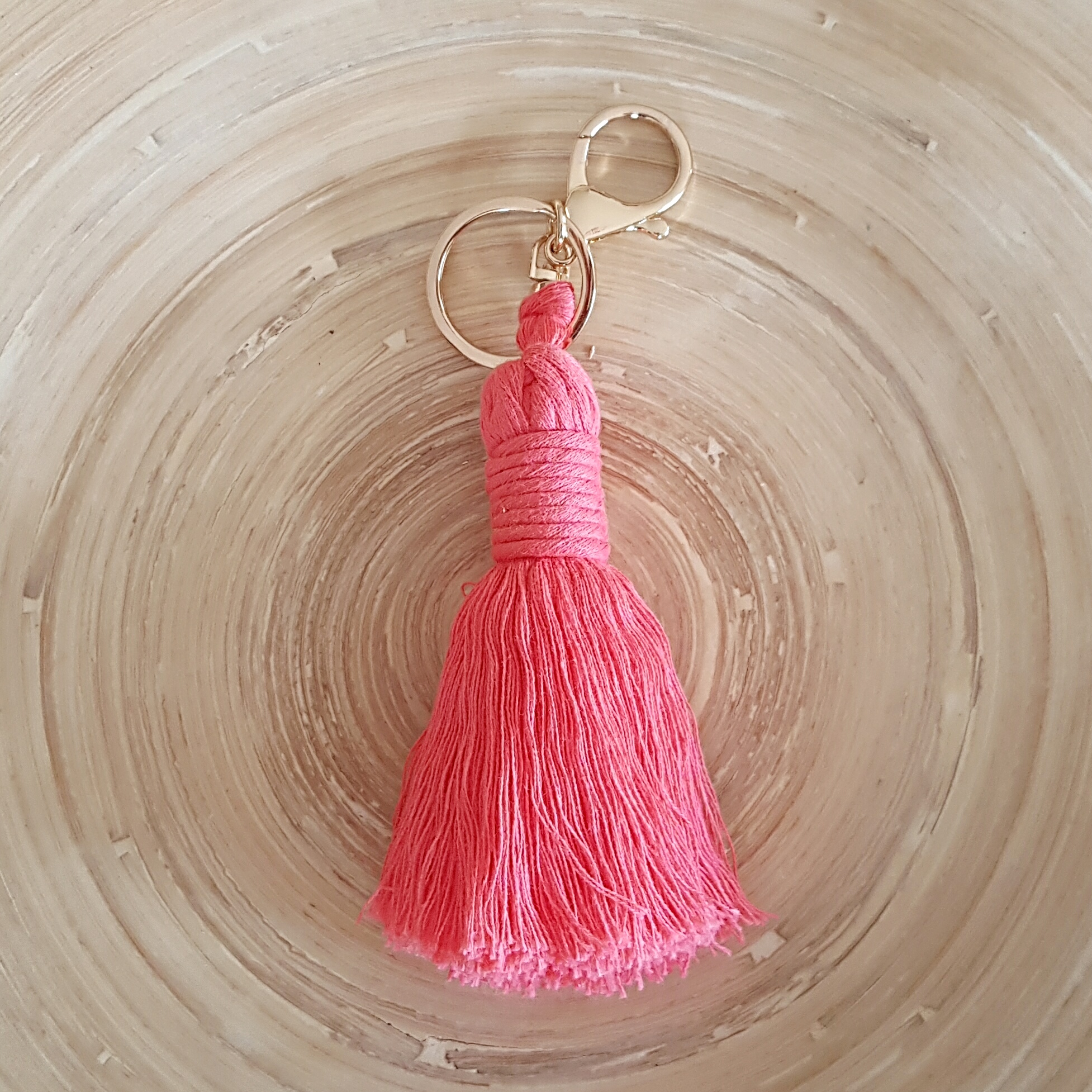 Coral tassel Keyring Pretty Unique