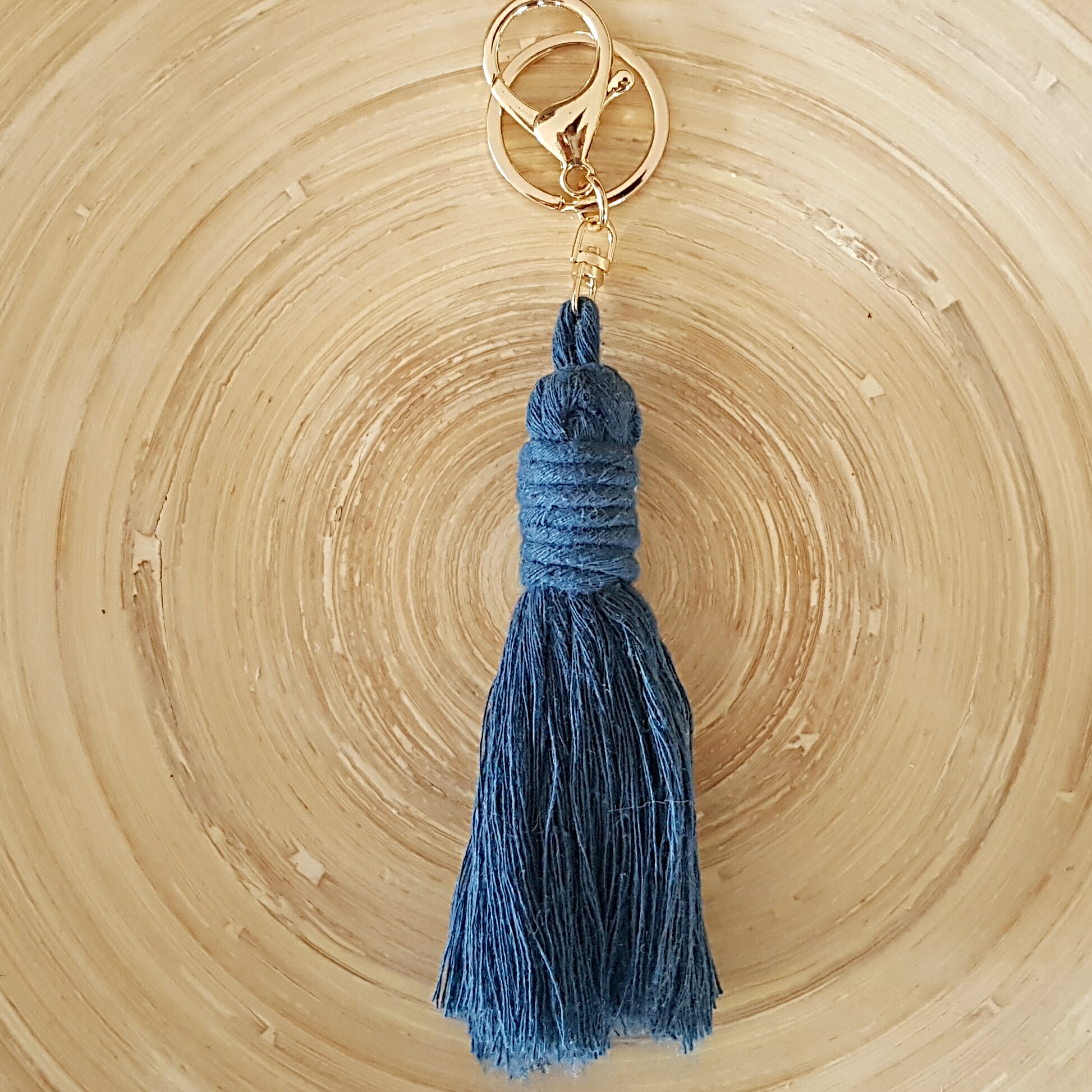 Peacock tassel Keyring Pretty Unique